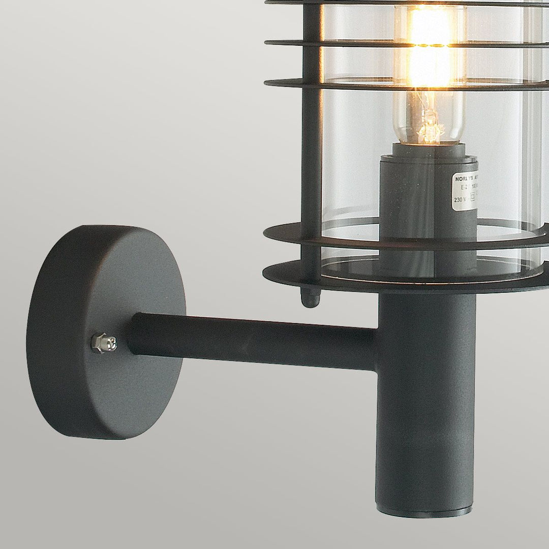 Elstead Lighting Stockholm 1 Light Grande Wall Lantern - Black  ST1-G-BLK Black