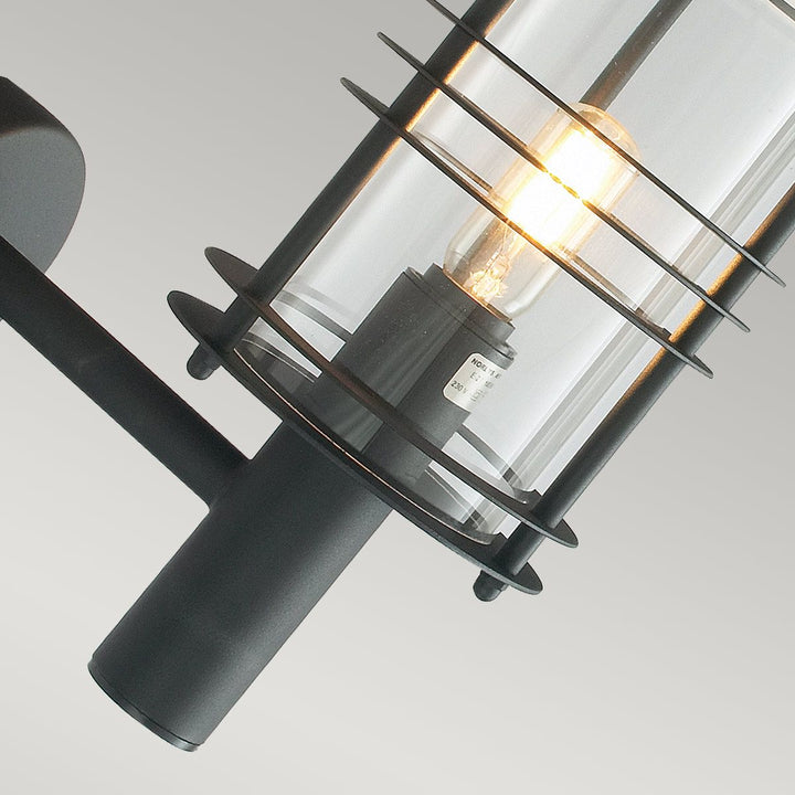 Elstead Lighting Stockholm 1 Light Grande Wall Lantern - Black  ST1-G-BLK Black
