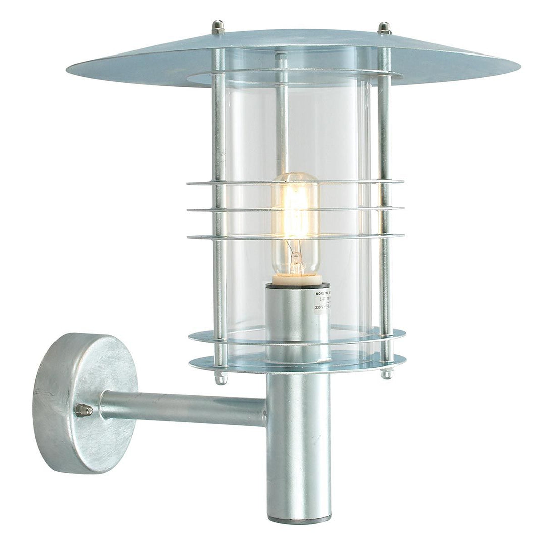 Elstead Lighting Stockholm 1 Light Grande Wall Lantern - Galvanised  ST1-G-GAL Galvanised