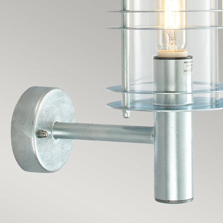 Elstead Lighting Stockholm 1 Light Grande Wall Lantern - Galvanised  ST1-G-GAL Galvanised