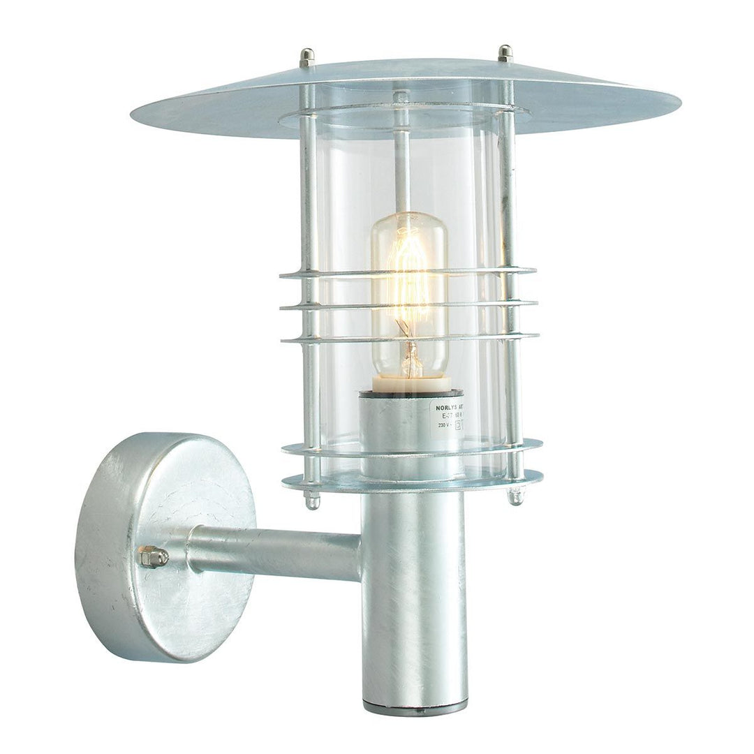 Elstead Lighting Stockholm 1 Light Wall Lantern - Galvanised ST1-GALVANIZED Galvanised