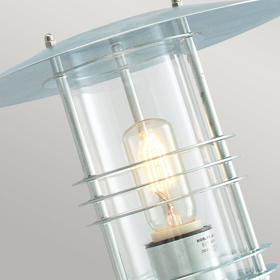 Elstead Lighting Stockholm 1 Light Wall Lantern - Galvanised ST1-GALVANIZED Galvanised