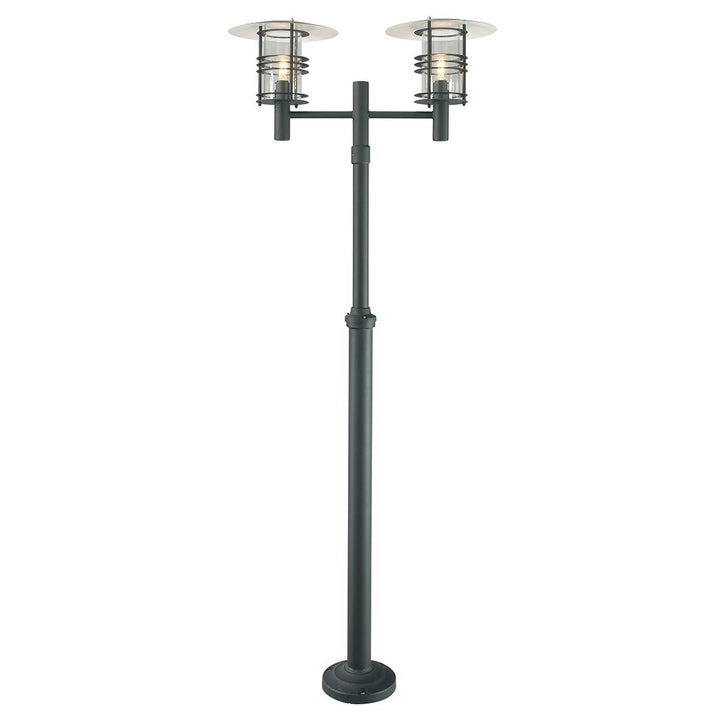 Elstead Lighting Stockholm 2 Light Twin Lamp Post - Black  ST6-BLACK Black