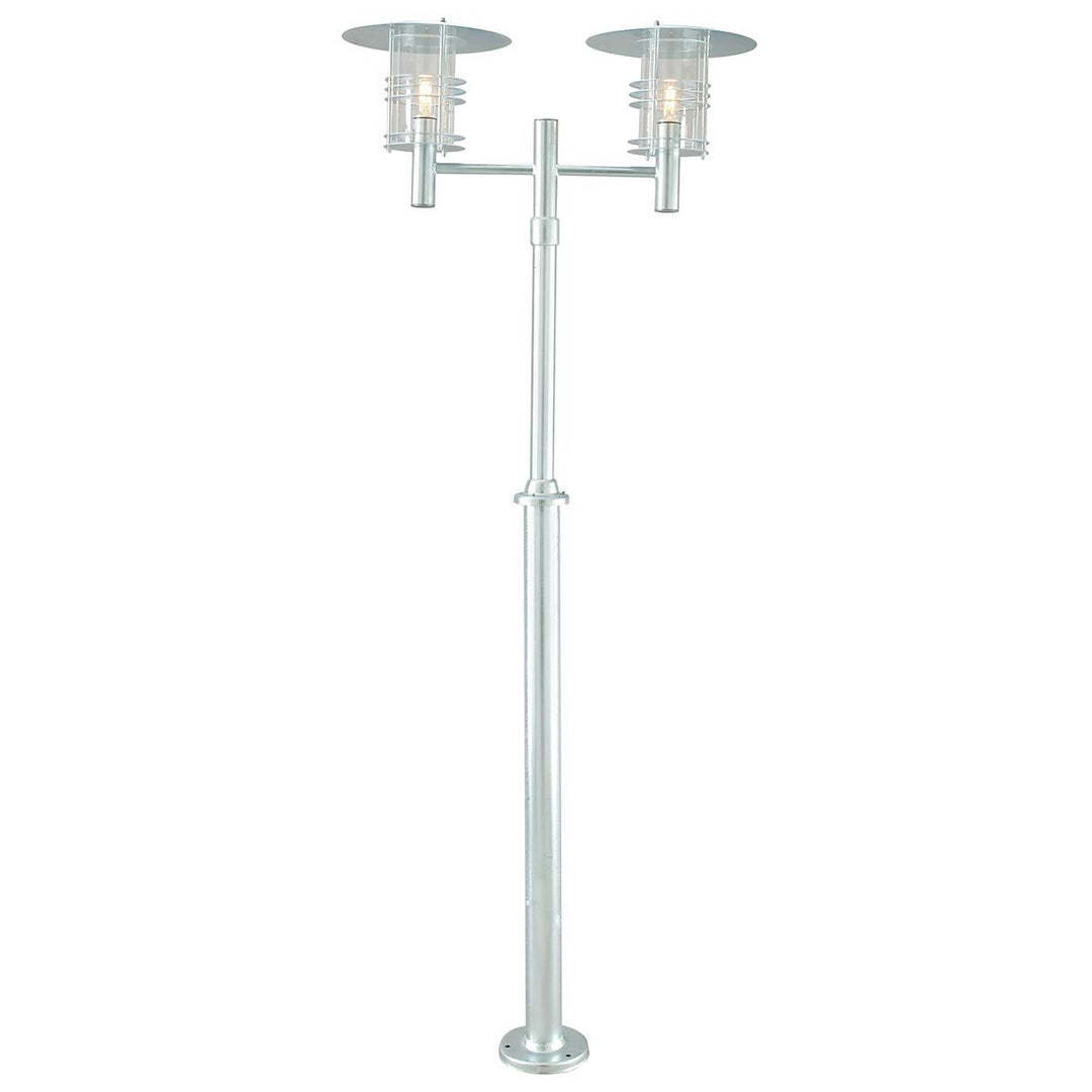 Elstead Lighting Stockholm 2 Light Twin Lamp Post - Galvanised ST6-GALVANIZED Galvanised