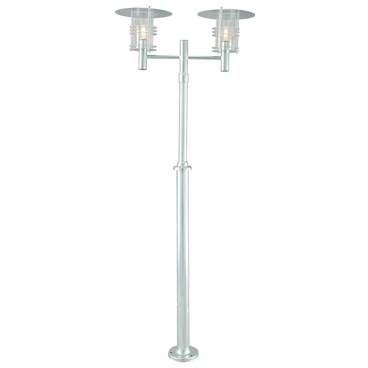 Elstead Lighting Stockholm 2 Light Twin Lamp Post - Galvanised ST6-GALVANIZED Galvanised