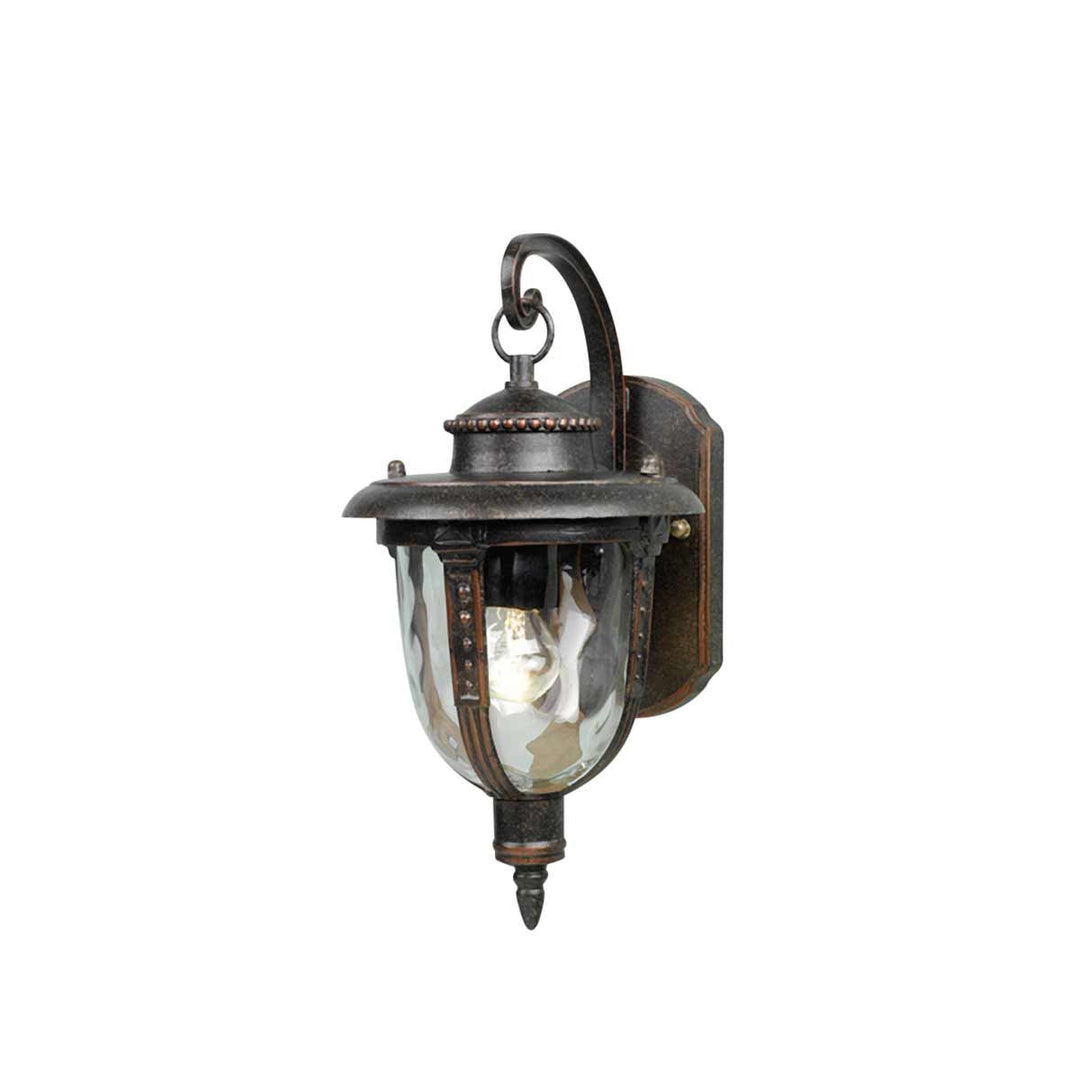 Norlys St Louis 1 Light Small Wall Lantern STL2-S-WB Weathered Bronze