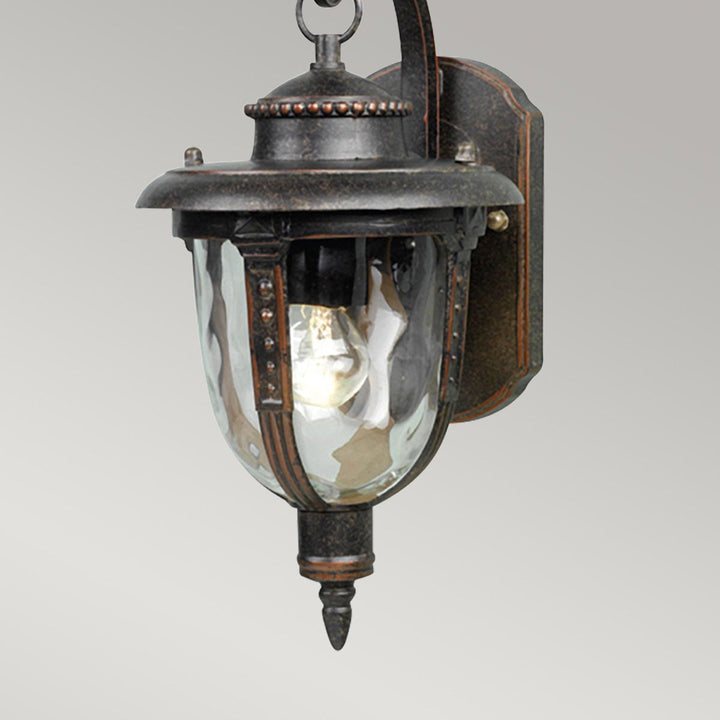 Norlys St Louis 1 Light Small Wall Lantern STL2-S-WB Weathered Bronze