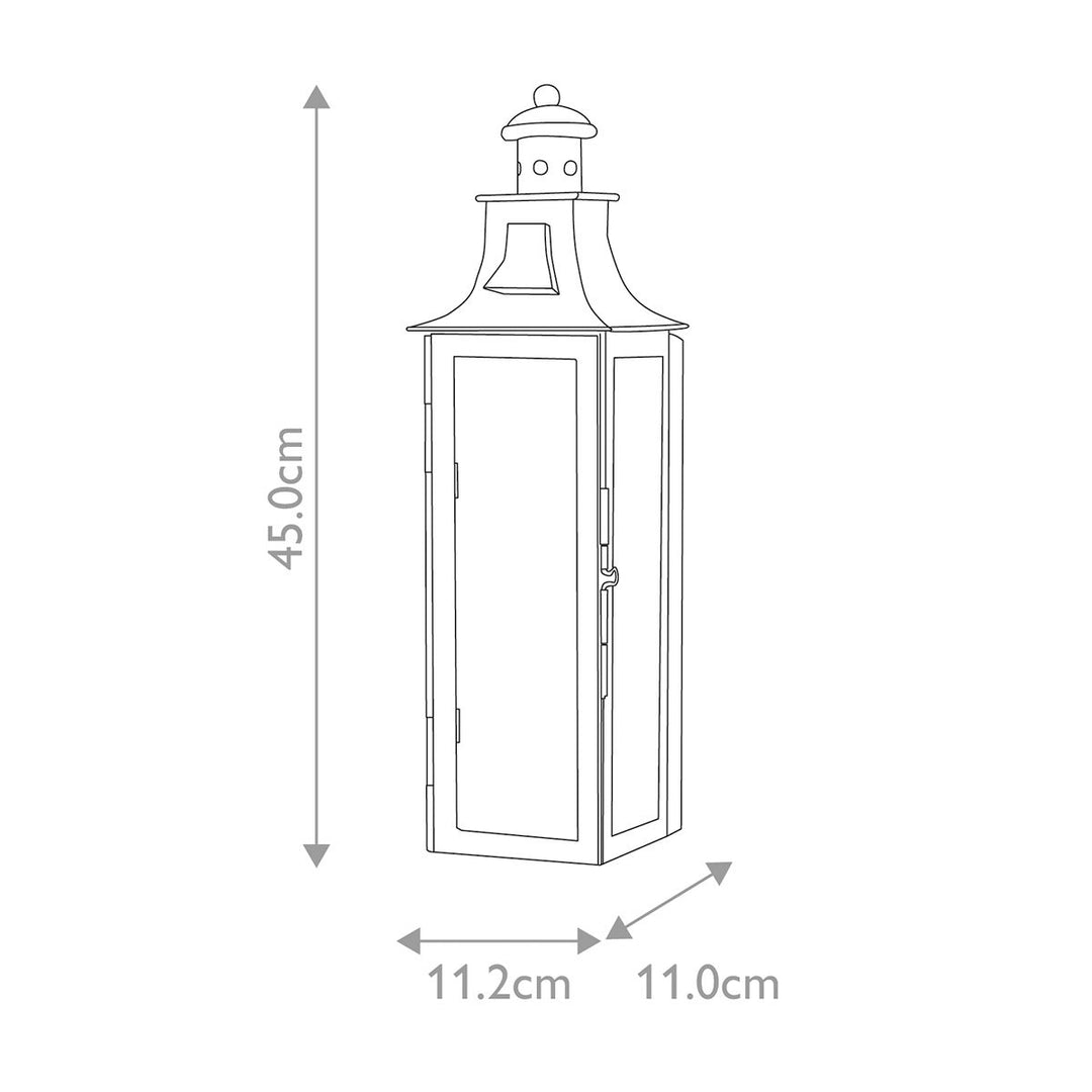 Norlys Stow 1 Light Wall Lantern STOW Old Bronze