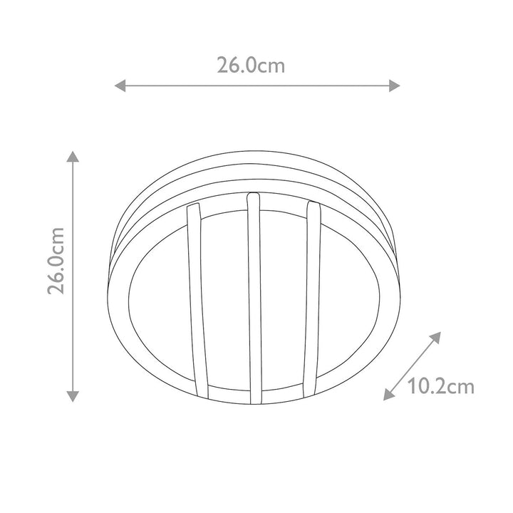 Norlys Sven 1 Light Wall/Ceiling Lantern  SVEN-1R Graphite