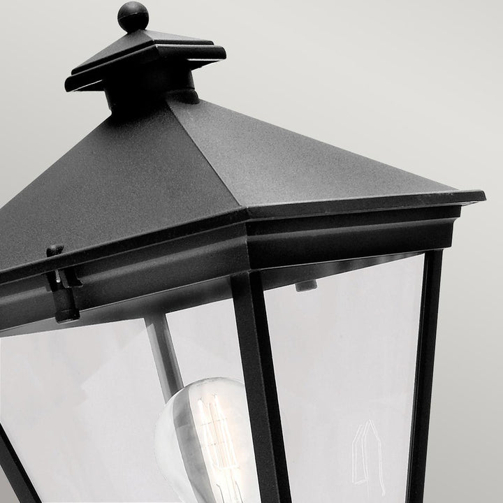 Elstead Lighting Turin 1 Light Up Wall Lantern - Black  T1-BLACK Black