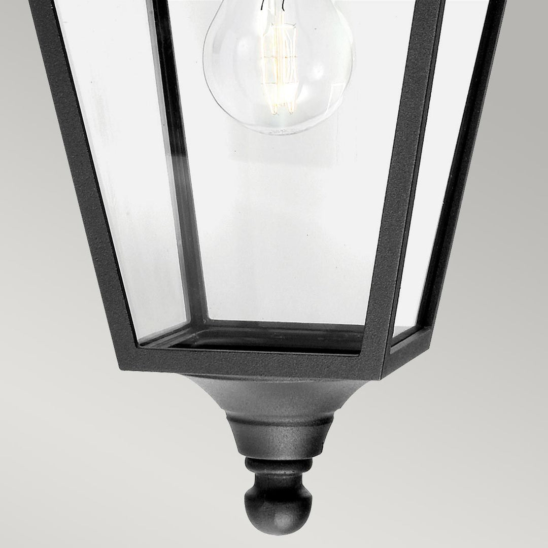 Elstead Lighting Turin 1 Light Down Wall Lantern - Black  T2-BLACK Black