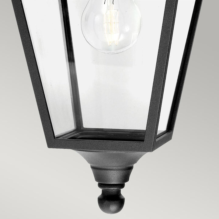 Elstead Lighting Turin 1 Light Down Wall Lantern - Black  T2-BLACK Black