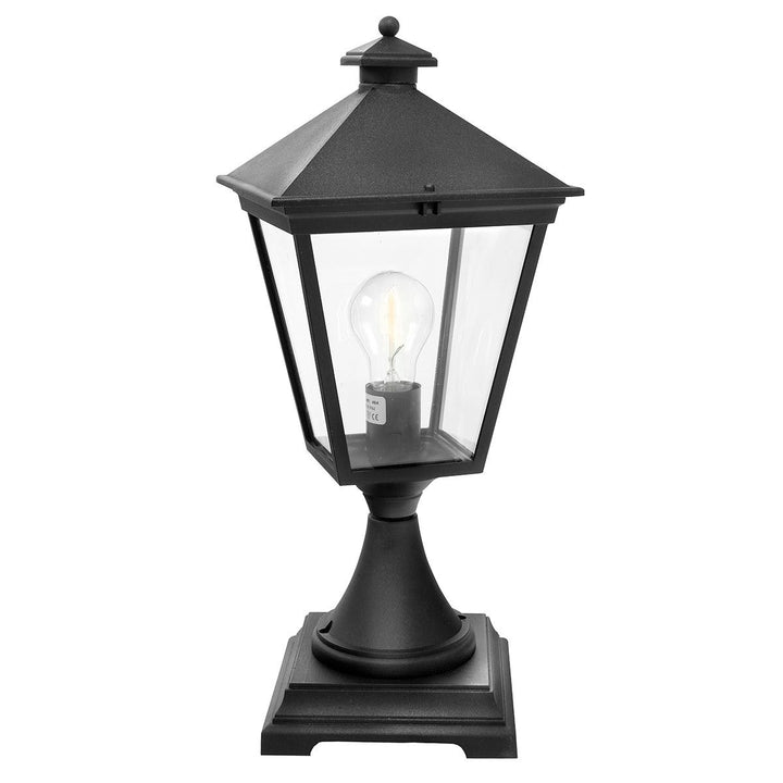 Elstead Lighting Turin 1 Light Pedestal - Black  T3-BLACK Black