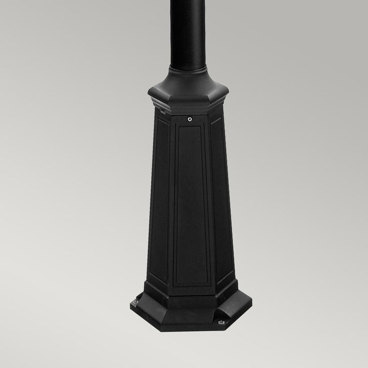 Elstead Lighting Turin 2 Light Twin Lamp Post - Black  T6-BLACK Black