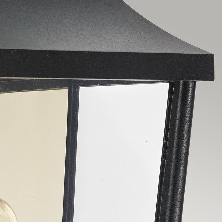 Elstead Lighting Turin 1 Light Half Wall Lantern - Black     T7-2-BLACK Black