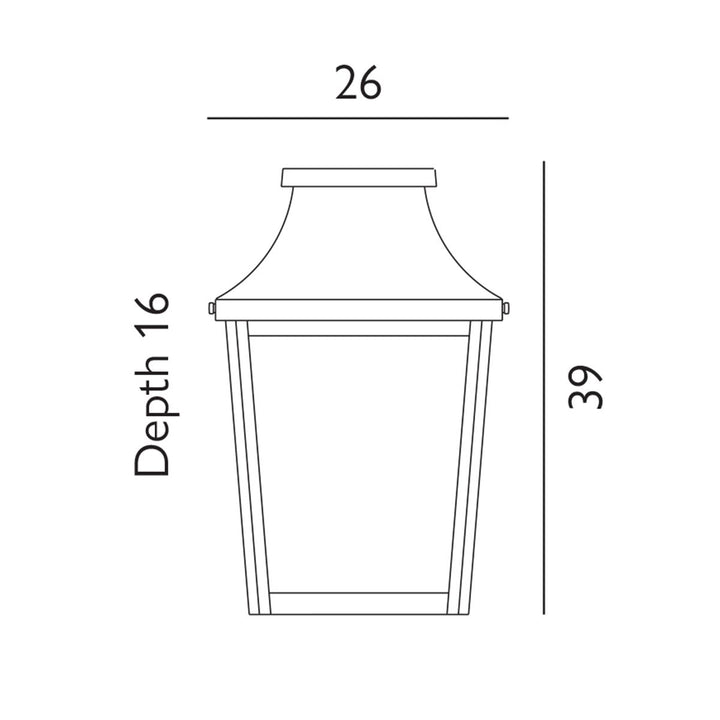 Elstead Lighting Turin 1 Light Half Wall Lantern - Black     T7-2-BLACK Black
