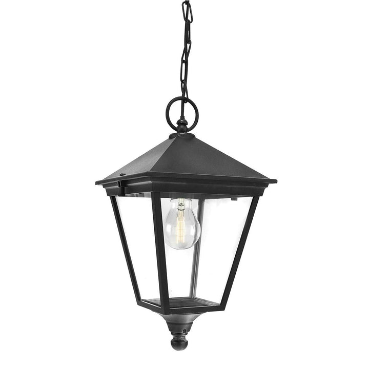 Elstead Lighting Turin 1 Light Chain Lantern - Black  T8-BLACK Black