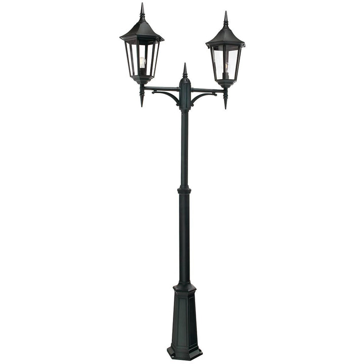 Elstead Lighting Valencia Grande 2 Light Twin Head Lamp Post  VG6-BLACK Black