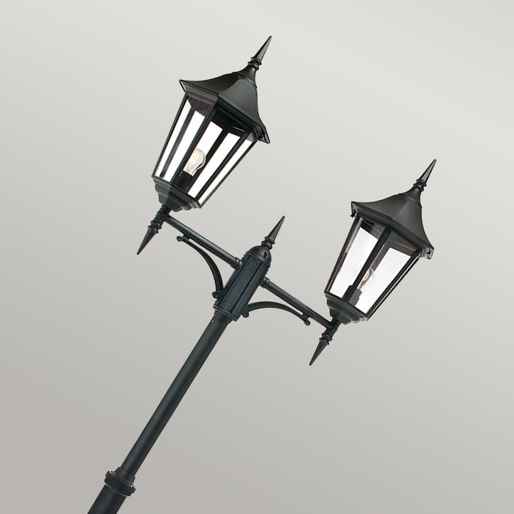 Elstead Lighting Valencia Grande 2 Light Twin Head Lamp Post  VG6-BLACK Black