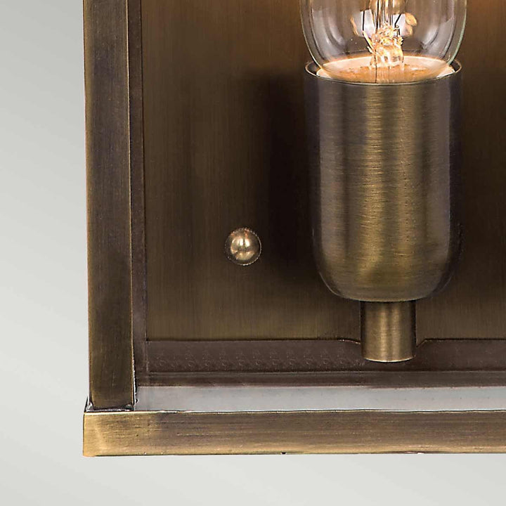 Norlys Victoria 1 Light Wall Lantern - Brass  VICTORIA-BR Aged Brass