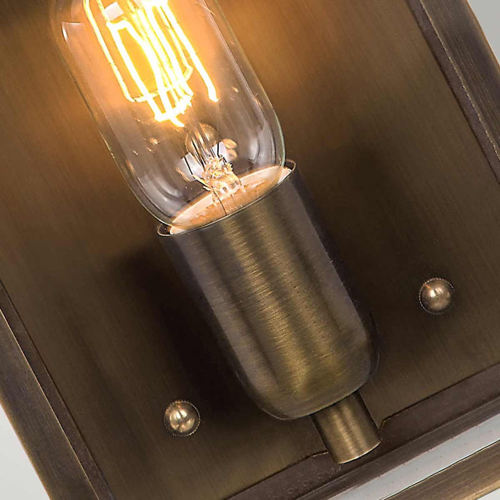 Norlys Victoria 1 Light Wall Lantern - Brass  VICTORIA-BR Aged Brass