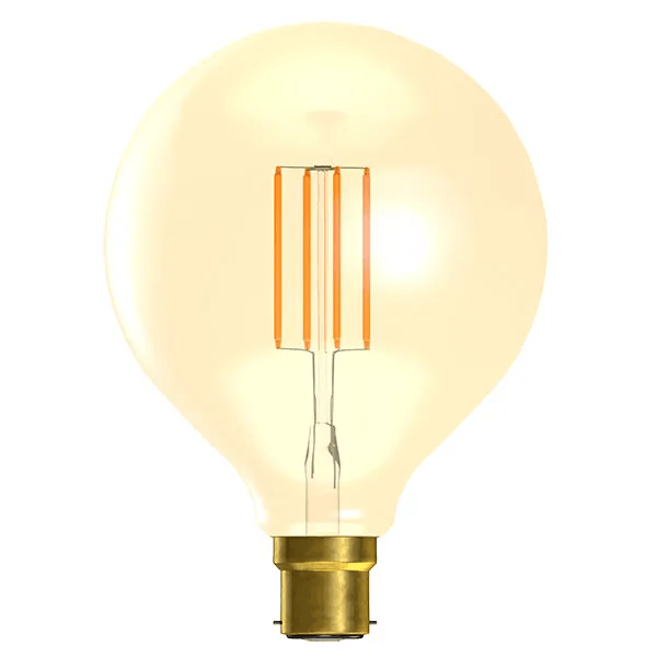 4W LED VINTAGE 125MM GLOBE DIMMABLE - BC, AMBER, 2000K 1471