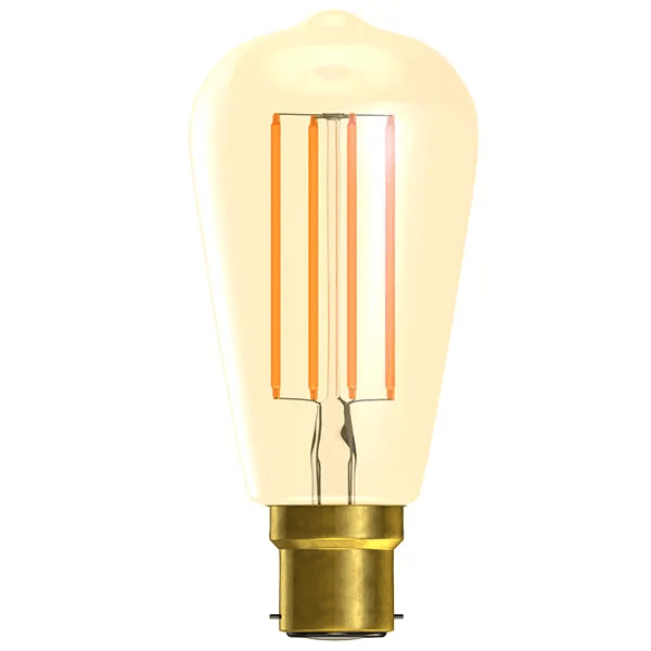 4W LED VINTAGE SQUIRREL CAGE DIMMABLE - BC, AMBER, 2000K