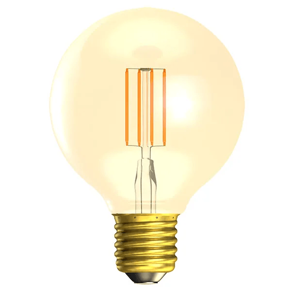 4W LED Vintage G80 Globe Bulb - 2000K Amber (Dimmable)