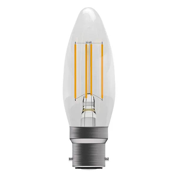 4W LED FILAMENT CLEAR CANDLE DIMMABLE - BC, 2700K 5305