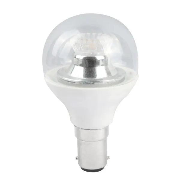 4W LED 4000K Dimmable Round Ball Clear Lights - Pack of 10