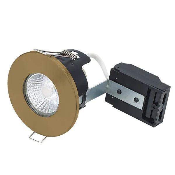 FIRE RATED MV/LV DOWNLIGHT - ANTIQUE BRASS