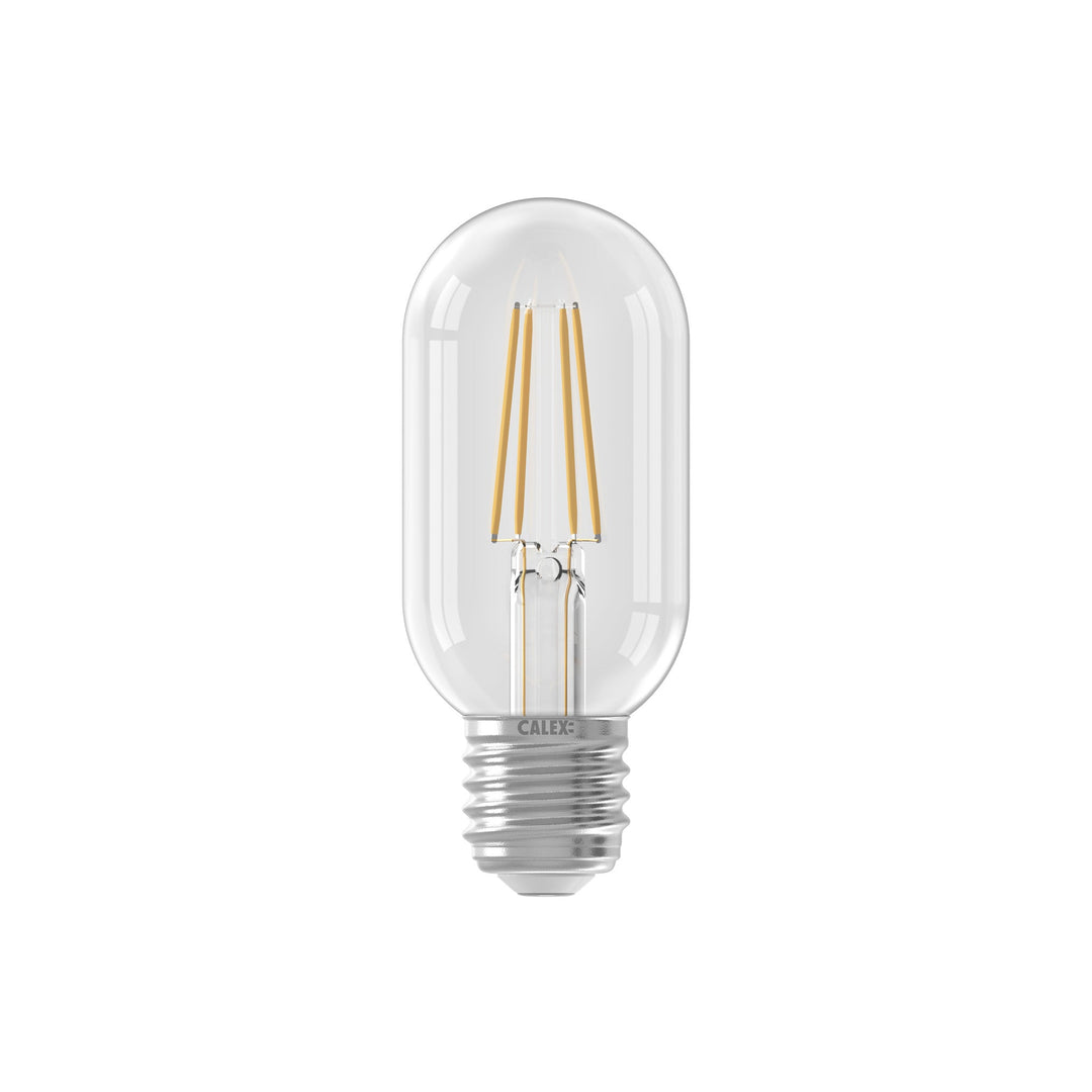 Calex LED Warm Filament Tube Lamp T45x110, Clear, E27, Dimmable