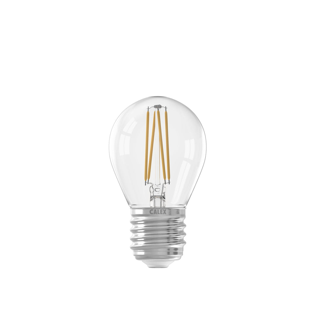 Calex LED Functional Filament Ball Lamp P45, Clear, E27, Dimmable