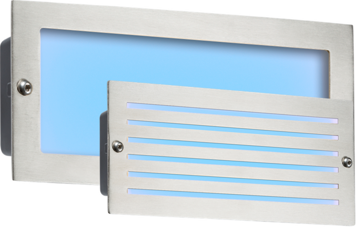 Knightsbridge 230V 5W Blue LED Brick Light - Recessed, IP54 - Prisma Lighting