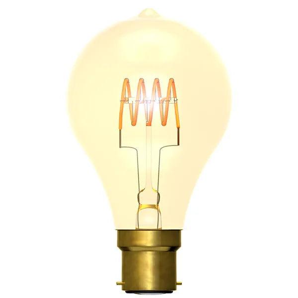 Product Title: 4W LED Amber Vintage Soft Coil Horizontal Filament Glass - BC