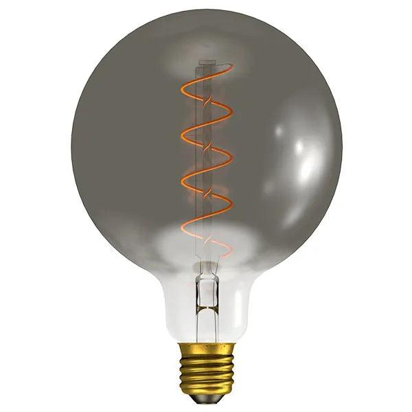 4W LED GunMetal Globe Lamp, 1800K Vintage Soft Coil | Dimmable
