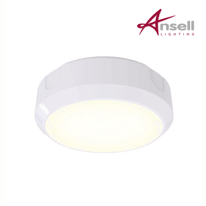 Ansell Delta LED CCT 14W Bulkhead - White/Visiluxe