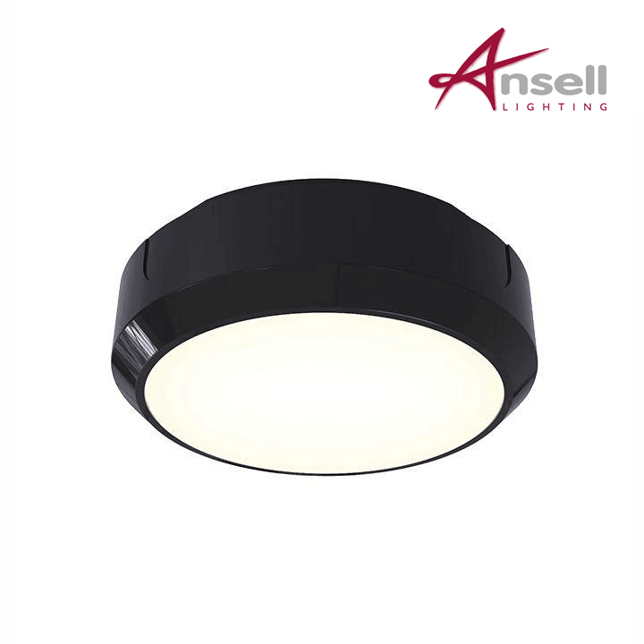 Ansell Delta LED CCT 14W Bulkhead - Black/Visiluxe