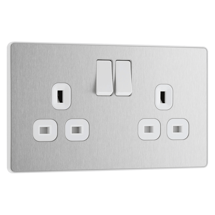 Evolve Double Switched 13a Socket - Prisma Lighting