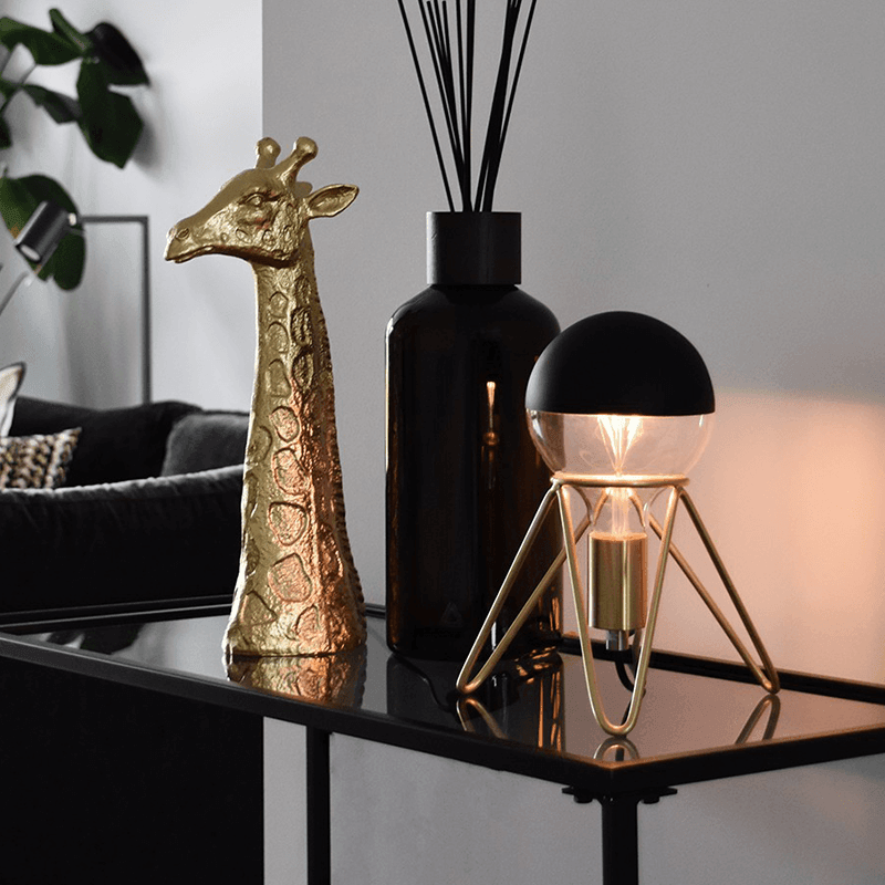 Calex Tripod Gold Table Lamp
