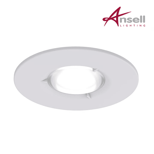 Ansell Edge Fixed GU10 Fire-Rated Downlight AEFRD/MW