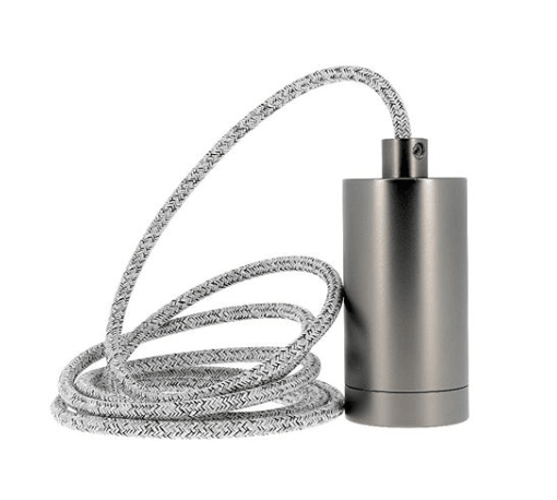 XL Charcoal Grey Lamp Holder E27 - Prisma Lighting
