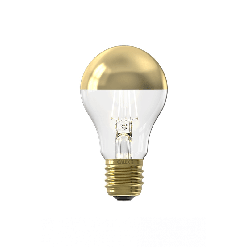 Gold Tipped Light Bulb - Calex 2001000400 A60 Matt Black