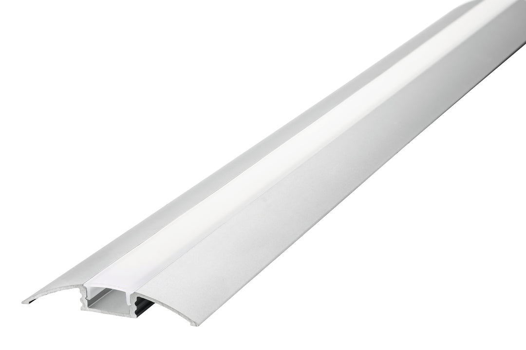 2M Alu Surface Mount Profile, Wide Frosted Diffuser ILPFS103