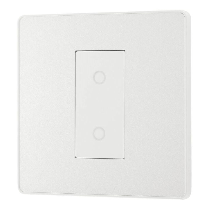 BG Evolve Pearlescent White 1G Touch Dimmer Switch 2 Way PCDCLTDM1W-01
