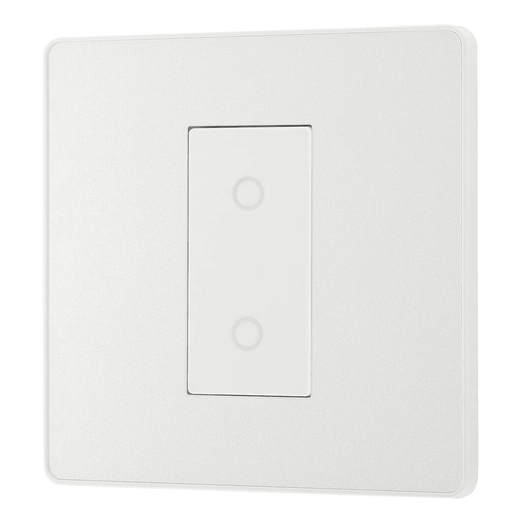 BG Evolve 200W Single Touch Dimmer Switch, 2 Way Master Pearlescent White PCDCLTDM1W-01