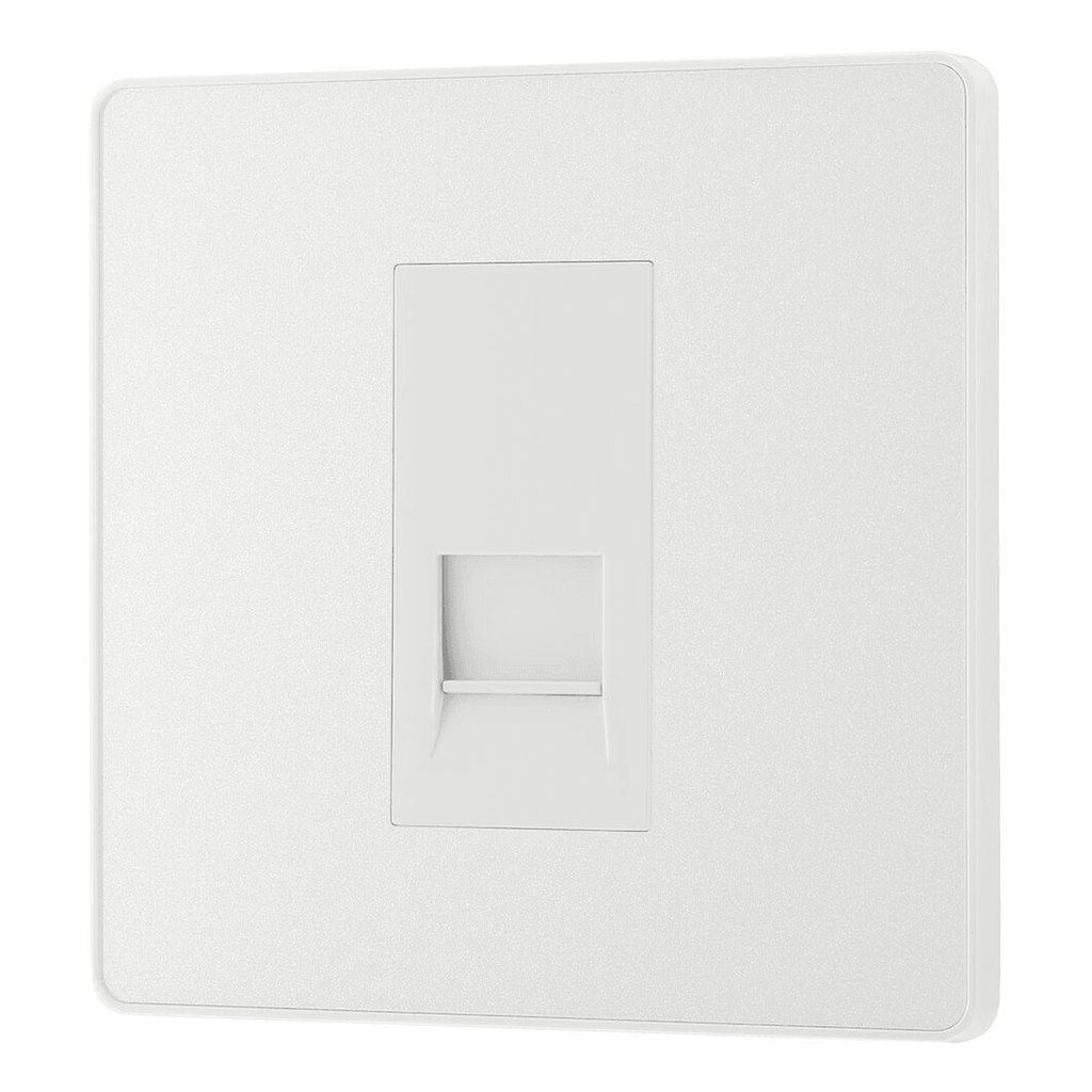 BG Evolve Single Secondary Telephone Socket Pearlescent White PCDCLBTS1W-01