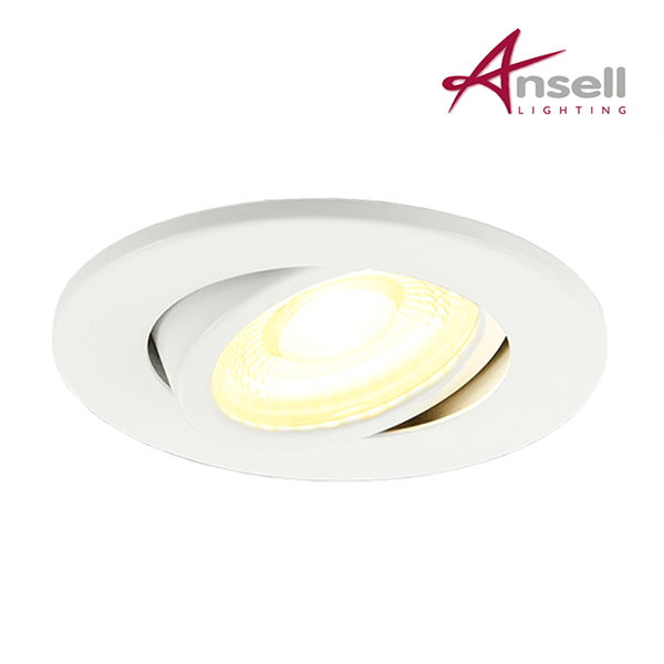 Ansell Prism CCT Tilt LED Downlight Fire-Rated APRILEDP/G/MW