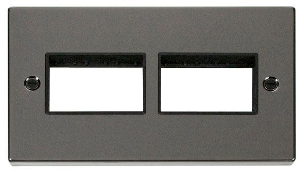 Click Deco 2G 2x3 Module Minigrid Black Nickel Black VPBN406BK