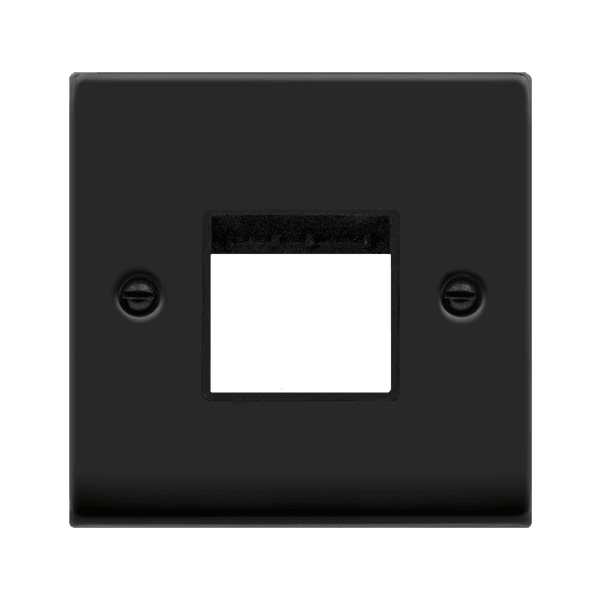 Click Deco 1G Double Module Mingrid Matt Black Black VPMB402BK